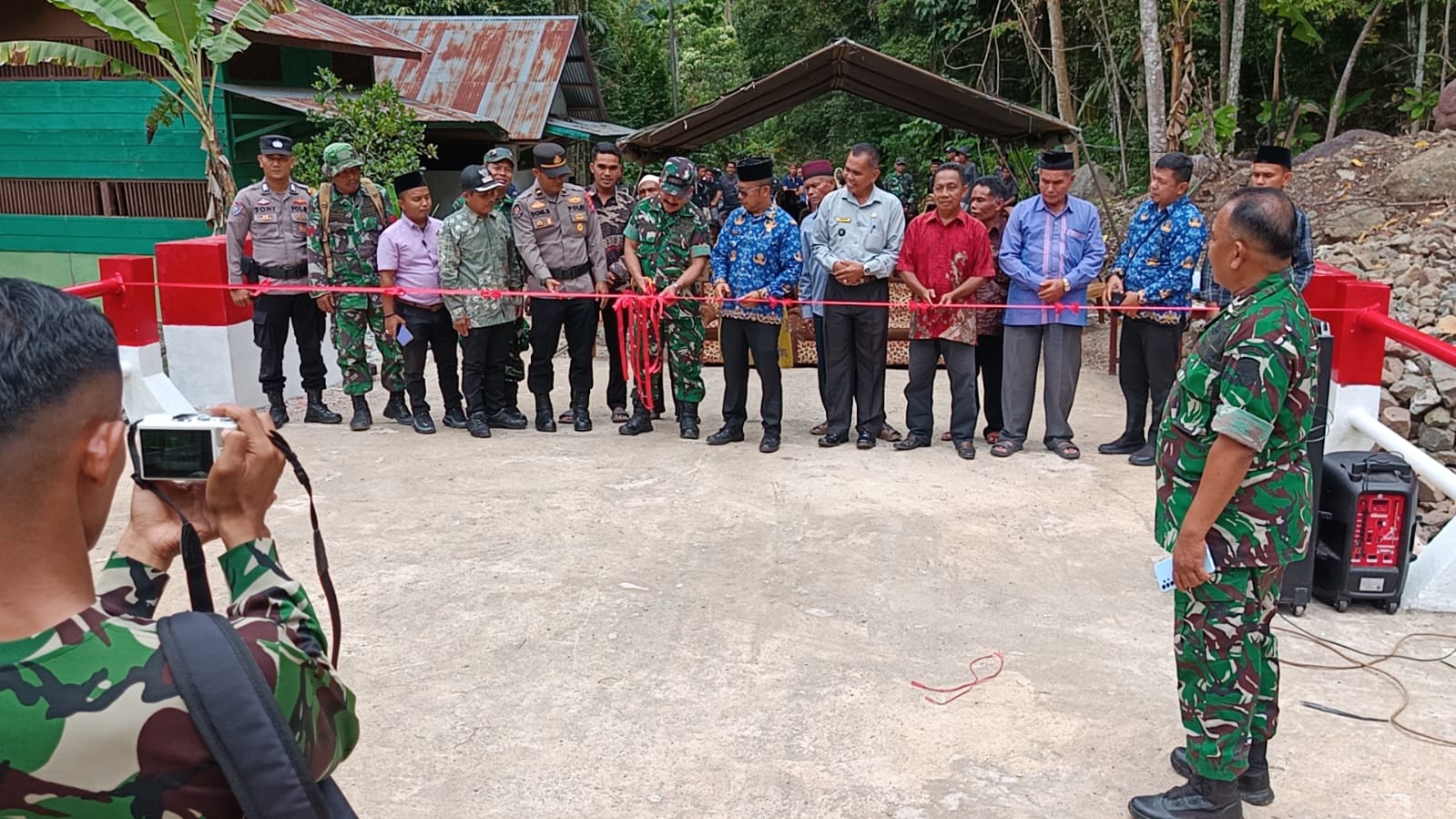 Peresmian Jembatan Aramco Pancuang Taba