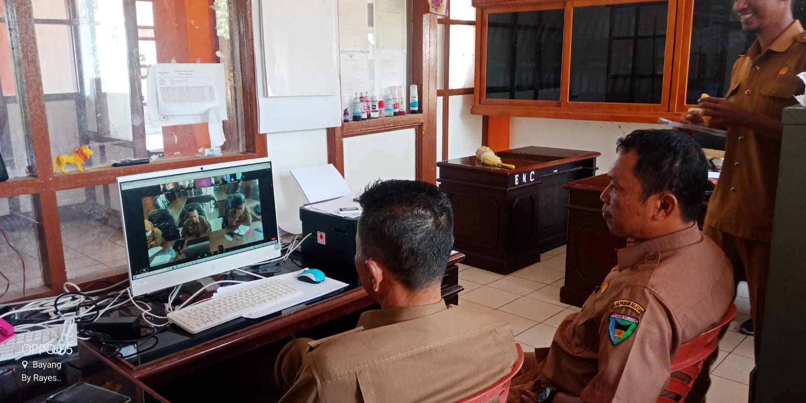 Camat IV Nagari Bayang Utara Ikuti Zoom Meeting Persiapan Musrenbang Kecamatan